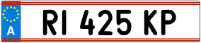 Trailer License Plate